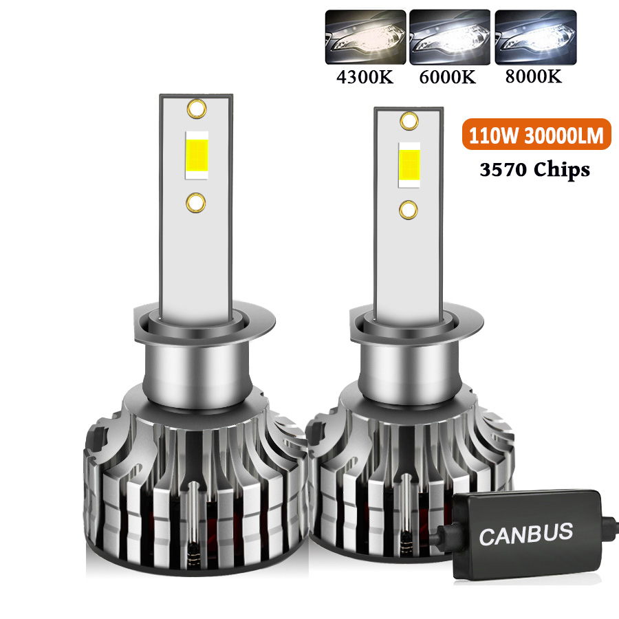 H7 H4 Led Canbus 110W 30000LM Ʈ, H1 H8 H9 H1..